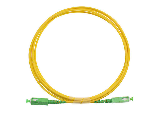 3Mの単一モード繊維パッチは黄色い色のLC 3mmの単信にLCをケーブルで通信します 3